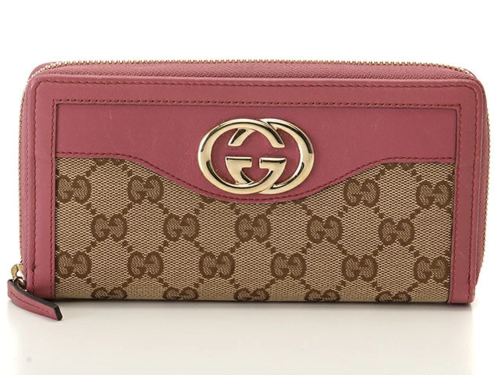 Gucci Sukey GG Round Zip Long Wallet